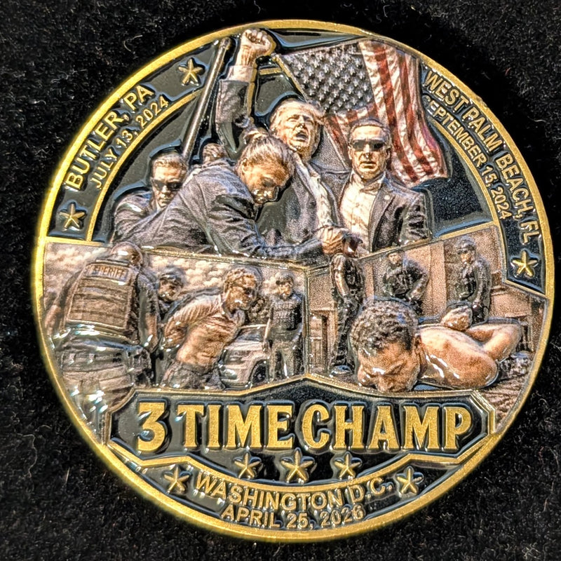 POTUS 3-TIME CHAMP CHALLENGE COIN